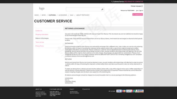 国外服装网站页面图片