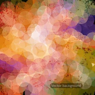 梦幻圆圈复古背景素材