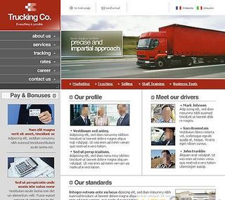 很漂亮的物流运输公司网站模板