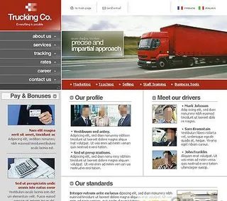 很漂亮的物流运输公司网站模板