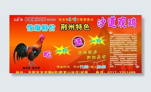 沙道观鸡海报图片