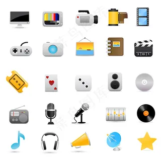 Q版各类实用图标