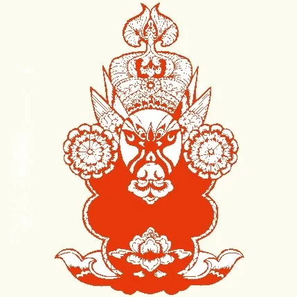 京剧人物剪纸 矢量CDR_61cdr矢量模版下载