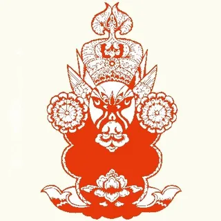 京剧人物剪纸 矢量CDR_61