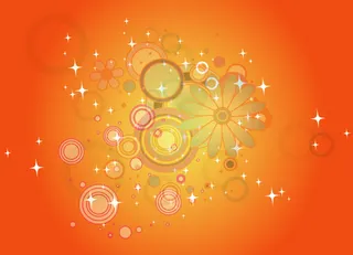 多彩花纹矢量图形