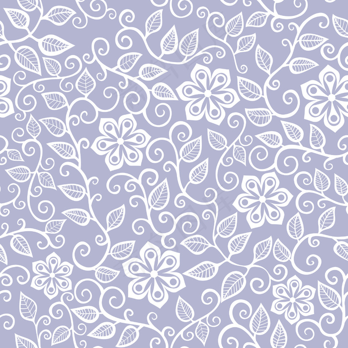 花无休止的花卉图案的无缝模式的无缝...