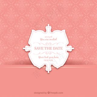 粉色婚纱的装饰背景