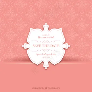 粉色婚纱的装饰背景