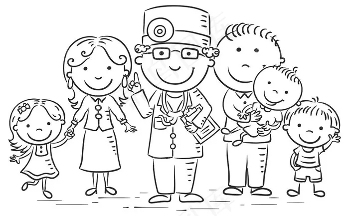 可爱的卡通儿童设计矢量素材eps,ai矢量模版下载