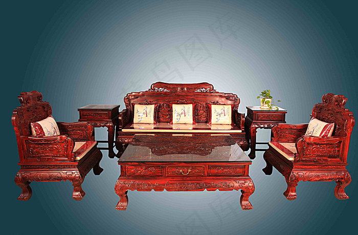 红木家具 精品沙发图片(5616X3744(DPI:72))psd模版下载