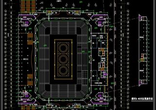 奥运摔跤馆 赛时9 46米标高层平...