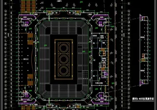 奥运摔跤馆 赛时9 46米标高层平...