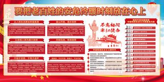 以造福人民为最大政绩党建展板