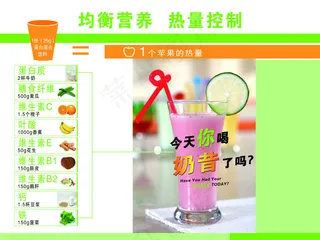 奶昔及均衡营养热量控制
