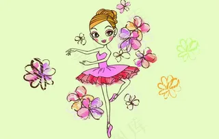 跳舞的女孩图片