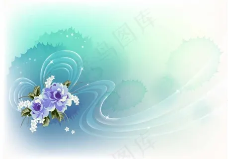 动感底纹壁画矢量图