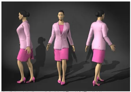 3d职业女性模型