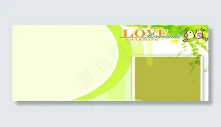 绿色背景图 比翼鸟图片