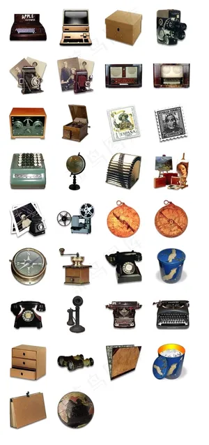 欧洲复古系统图标下载