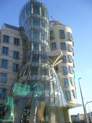 奧地利 捷克布拉格 特殊造型建筑图...