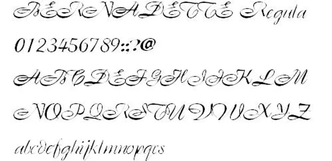 BERNADETTE 英文字体下载