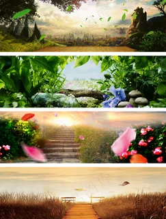大自然banner背景