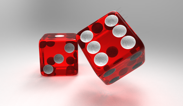 一个骰子3D立体图片