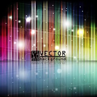 竖立彩线荧光背景矢量素材