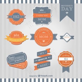 母亲节复古徽章包