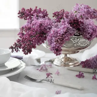 简约小清新文艺风插花静物摆拍背景