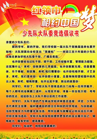 少先队大队*换届选举图片
