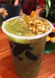 绿豆奶茶图片