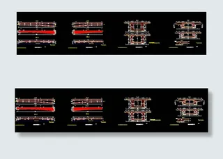 箱梁普通钢筋构造cad图纸