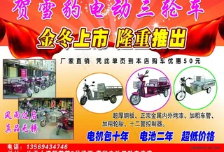 上海雪豹电动车彩页正图片