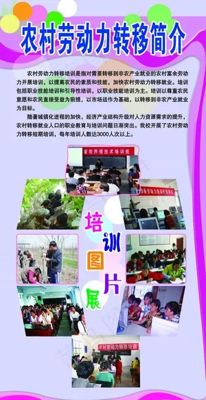农村劳动力转移简介及培训图片展 农村劳动力转移简介及培训图片展