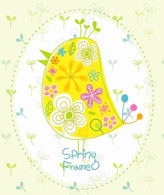 优雅的身影小鸟矢量素材