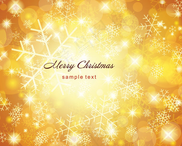 梦幻雪花背景矢量素材