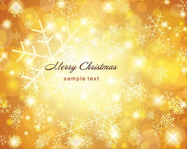 梦幻雪花背景矢量素材