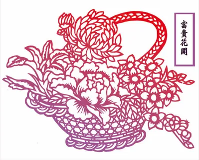 花篮年画
