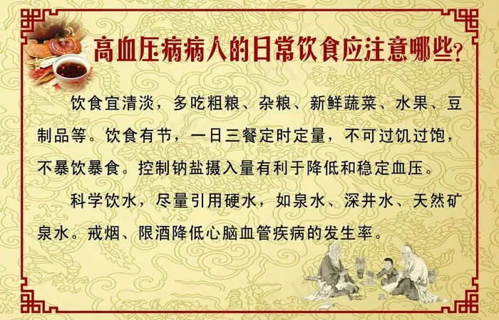 高血压图片psd模版下载