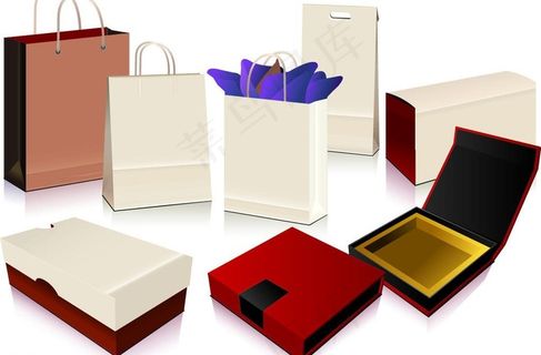 手提袋包装盒效果图图片