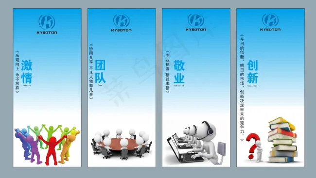 公司文化Kt版cdr矢量模版下载