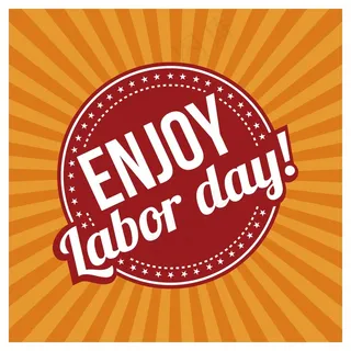 享受劳动节的年份标签