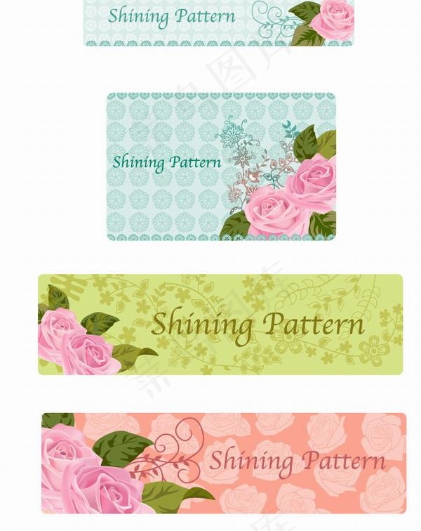 春天潮流花纹矢量图03