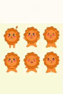 卡通动物矢量图