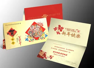 2013年蛇年贺卡设计矢量素材