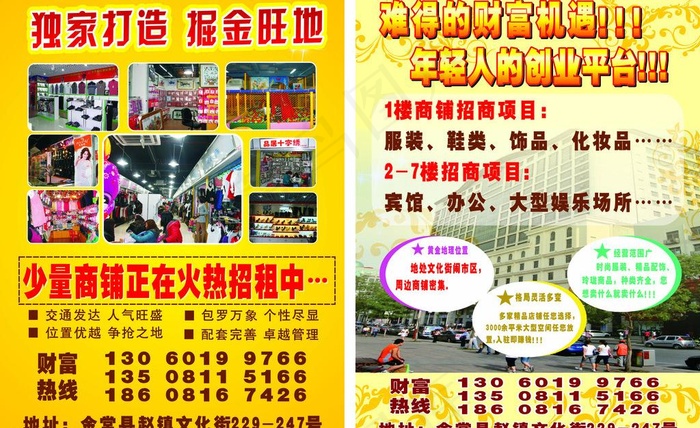 招商宣传单图片cdr矢量模版下载