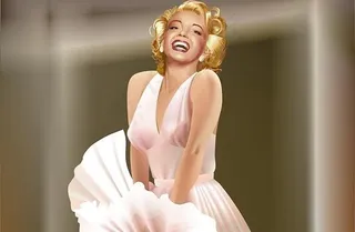 经典的玛丽莲梦露海报矢量素材