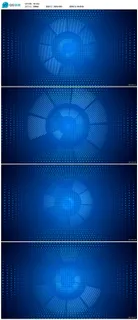 蓝色粒子LED视频素材