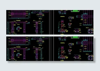 花架式门道施工大样图图片